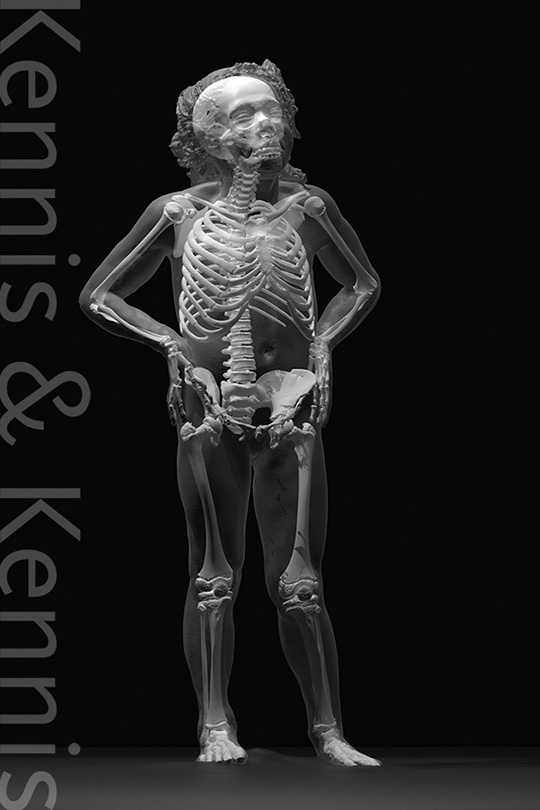 Skeleton of 8yr old neanderthal