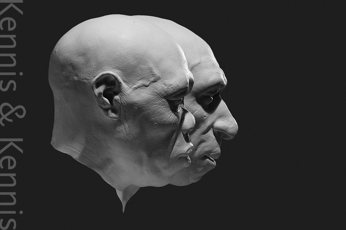 comparison between Homo sapiens Jebel Irhoud and Homo neanderthalensis Feldhofer